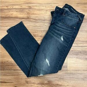 NWOT Dark Blue Distressed Jeans
